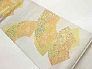 地紙に花唐草・華紋模様織出し袋帯